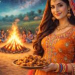 Lohri لوہڑی punjabi festival, Punjabi girl in traditional dress